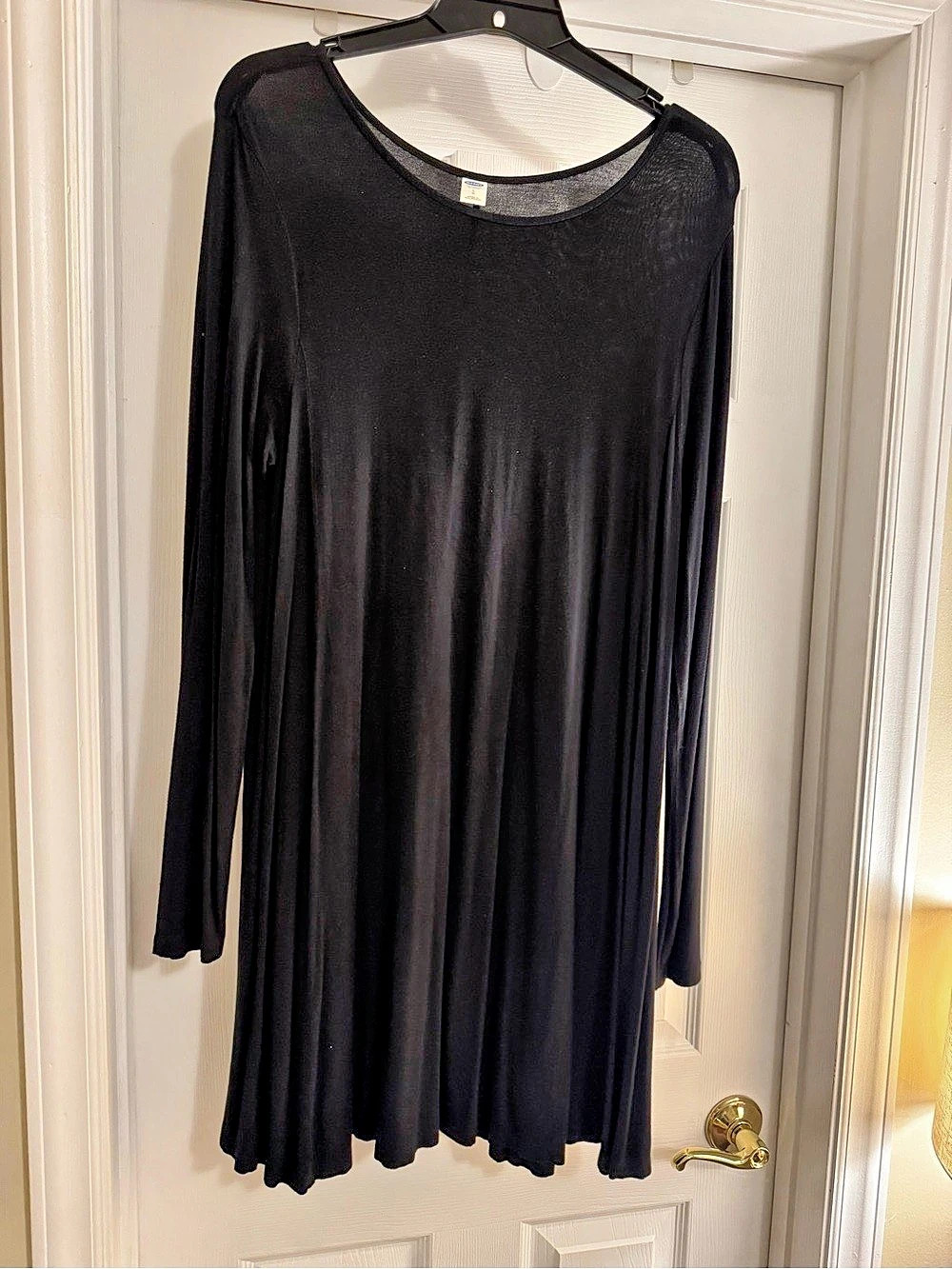 Old Navy Long-Sleeve Swing Dress Black Dress